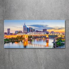 Wallmuralia Foto obraz sklo tvrzené Most Tennessee USA 125x50 cm 4 úchytky