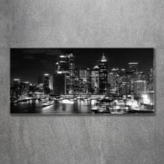 Wallmuralia Foto obraz sklo tvrzené Sydney noc 125x50 cm 2 úchytky