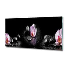 Wallmuralia Foto-obrah sklo tvrzené Orchidej 125x50 cm 4 úchytky