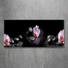 Wallmuralia Foto-obrah sklo tvrzené Orchidej 125x50 cm 4 úchytky