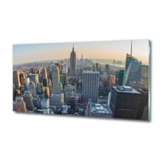 Wallmuralia Foto obraz fotografie na skle Manhattan New York 125x50 cm 2 úchytky