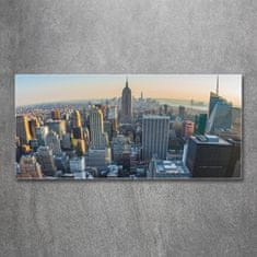 Wallmuralia Foto obraz fotografie na skle Manhattan New York 125x50 cm 2 úchytky