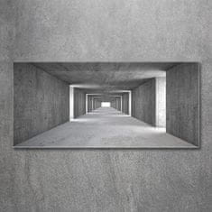 Wallmuralia Foto obraz fotografie na skle Betonový tunel 125x50 cm 4 úchytky