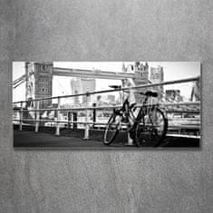 Wallmuralia Foto obraz fotografie na skle Kolo Londýn 125x50 cm 2 úchytky