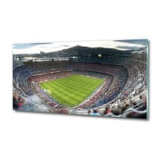 Wallmuralia Foto-obraz fotografie na skle Barcelona stadion 125x50 cm 4 úchytky