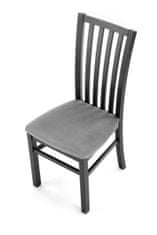 Halmar Jídelní židle Gerard 7 - černá/šedá