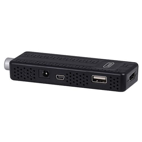 Trevi Set-top box , HE 3362 T2, mini, dálkové ovládání, IR senzor s displejem, kabel se zástrčkou USB, 5V 1A /100-240V 50/60Hz