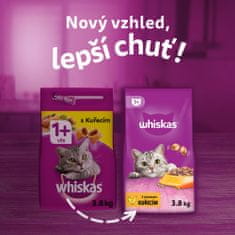 Whiskas granule kuřecí pro dospělé kočky 3,8 kg