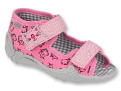 Befado dívčí sandálky PAPI 242P103 růžová, kočky velikost 26
