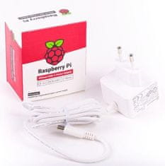 RASPBERRY Zdroj napájecí adaptér 3A pro Rpi 4, bílý