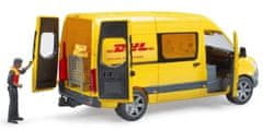 Bruder 2671 Mercedes-Benz Sprinter DHL s řidičem a příslušenstvím - rozbaleno