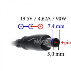 Akyga NTB chargr 19,5V/2,31A/42W 4,5x3mm