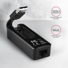 AXAGON ADE-XR, USB 2.0 - Fast Ethernet síťová karta, auto instal, černá