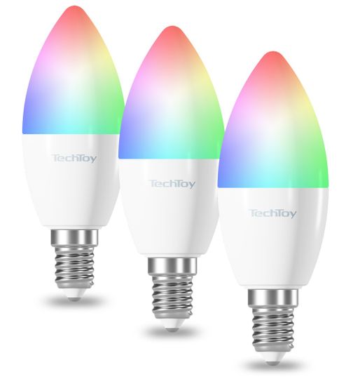 TESLA ZigBee Smart Bulb RGB 6W E14 3pcs set