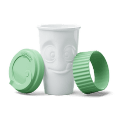 58products , Cestovní porcelánový hrnek Tasse, To Go 400 ml | límetkový