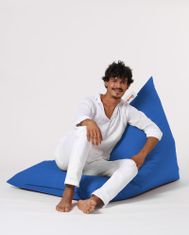 Atelier Del Sofa Zahradní sedací vak Pyramid Big Bed Pouf - Blue, Modrá