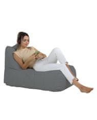 Atelier Del Sofa Zahradní sedací vak Trendy Comfort Bed Pouf - Fume, Kouřová