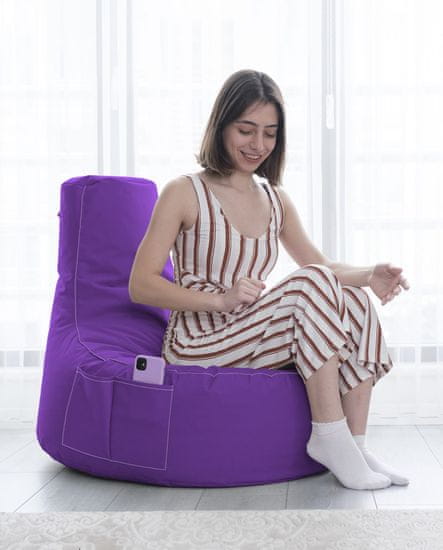 Atelier Del Sofa Zahradní sedací vak EVA Sport - Purple, Purpurová