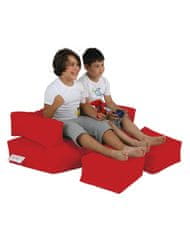 Atelier Del Sofa Zahradní sedací vak Kids Double Seat Pouf - Red, Červená