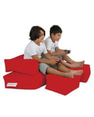 Atelier Del Sofa Zahradní sedací vak Kids Double Seat Pouf - Red, Červená