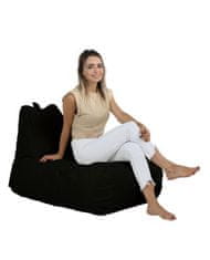 Atelier Del Sofa Zahradní sedací vak Trendy Comfort Bed Pouf - Black, Černá