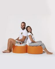 Atelier Del Sofa Zahradní taburet Round Pouf - Orange, Oranžová