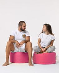 Atelier Del Sofa Zahradní taburet Round Pouf - Pink, Růžová