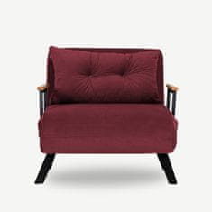 Atelier Del Sofa 1-místná pohovka Sando Single - Maroon, Kaštanová