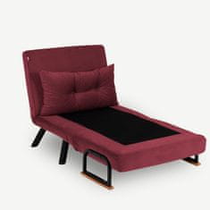 Atelier Del Sofa 1-místná pohovka Sando Single - Maroon, Kaštanová