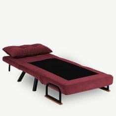 Atelier Del Sofa 1-místná pohovka Sando Single - Maroon, Kaštanová