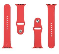 Tactical  498 Silikonový Řemínek pro Apple Watch 1/2/3/4/5/6/7/8/SE 42/44/45mm Red