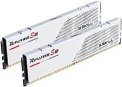 G.Skill Ripjaws S5 64GB (2x32GB) DDR5 5600 CL28, AMD EXPO, bílá