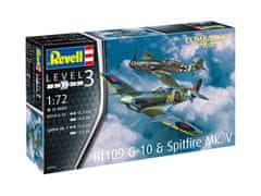 Revell Bf109G-10 & Spitfire Mk.V, Modelkit letadla 03710, 1/72