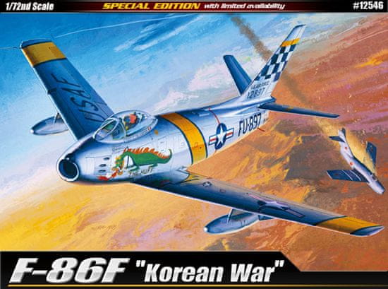 Academy North American F-86F Sabre, USAF, válka v Koreji, Model Kit 12546, 1/72