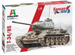 Italeri T-34/85 Korean War, Model Kit 6585, 1/35