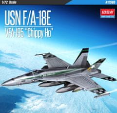 Academy Boeing F/A-18E Super Hornet, US NAVY, VFA-195 "Chippy Ho", Model Kit 12565, 1/72