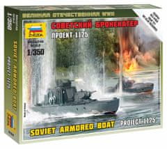 Zvezda sovětský obrněný říční člun Project 1125, Wargames (WWII) 6164, 1/72