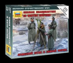 Zvezda figurky německé velení v zimních uniformách, Wargames (WWII) figurky 6232, 1/72