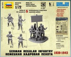 Zvezda figurky německá pěchota, 1939-43, Wargames (WWII) 6178, 1/72