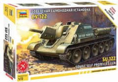 Zvezda SU-122 sovětský stíhač tanků, Model Kit 5043, 1/72