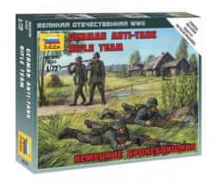 Zvezda figurky německý protititankový střelecký tým, Wehrmacht, Wargames figurky 6216, 1/72