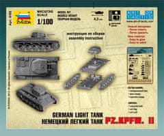 Zvezda Pz.Kpfw. II lehký tank, Wargames (WWII) 6102, 1/100