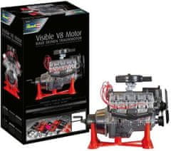 Revell Visible V-8 Engline, Plastic ModelKit motor 00460, 1/4