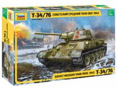 Zvezda T-34/76 mod.1942, Model Kit tank 3686, 1/35, SLEVA 25%