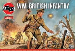 Airfix WW1 British Infantry, Classic Kit VINTAGE figurky A00727V, 1/76