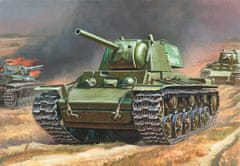 Zvezda KV-1 těžký tank, Wargames (WWII) 6141, 1/100