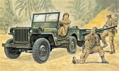 Italeri Jeep Willys MB s přívěsným vozíkem, Model Kit 0314, 1/35