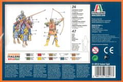 Italeri figurky angličtí rytíři a lukostřelci (100 válka), Model Kit figurky 6027, 1/72