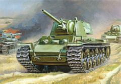 Zvezda KV-1 těžký tank s dělem 76 mm M1940 /F-34/, Wargames (WWII) 6190, 1/100