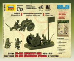 Zvezda sovětský 76,2 mm divizní kanón vz.1942 (ZIS-3), Wargames (WWII) 6145, 1/72